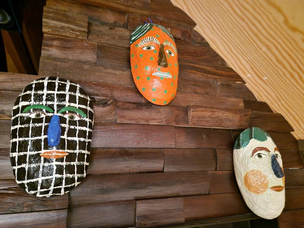 Park Pardon " Schijngelaten Maskers ", Antiek en Kunst, Meerkleurig, Object, Ophalen of Verzenden, Papier/karton