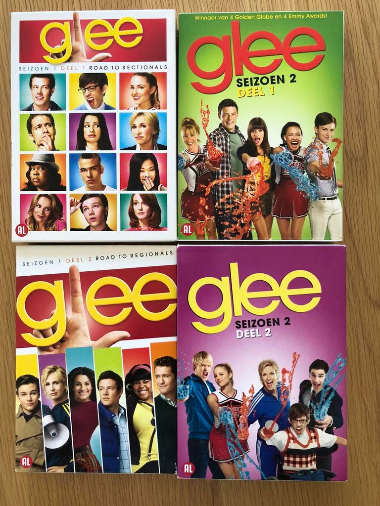 4 DVD BOXEN GLEE : Seizoen 1 en 2, Cd's en Dvd's, Ophalen, Zo goed als nieuw