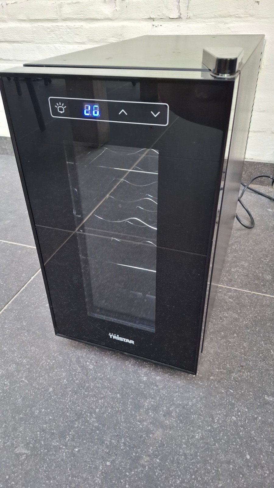 Wijnkoelkast Tristar voor 6 flessen wijn, Elektronische apparatuur, Koelkasten en IJskasten, Ophalen, Zo goed als nieuw, Minder dan 45 cm