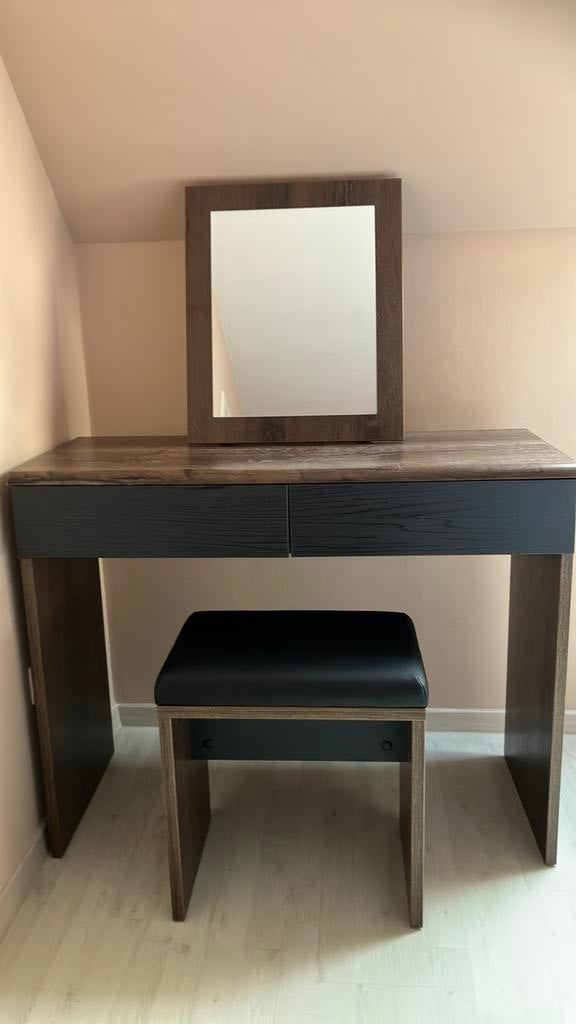 make-up tafel met spiegel en schuifjes, Enlèvement, Comme neuf