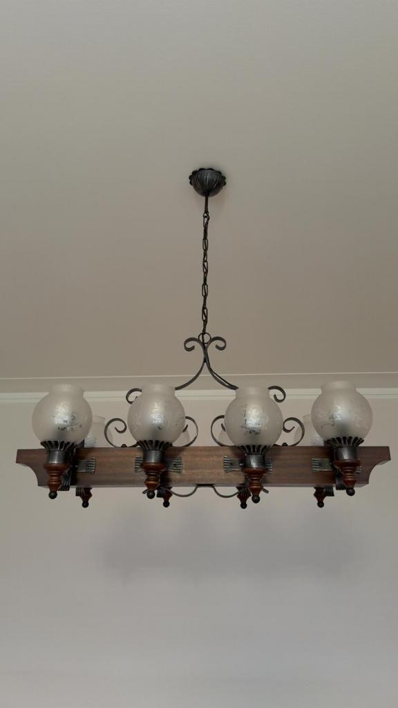 Authentieke luster, Ophalen, Gebruikt, Glas