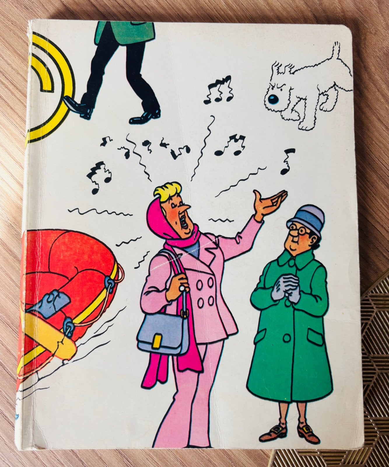 Vintage Kuifje (Tintin) Cahier Rhéto (1973), Ophalen of Verzenden, Kuifje, Zo goed als nieuw, Gebruiksvoorwerp