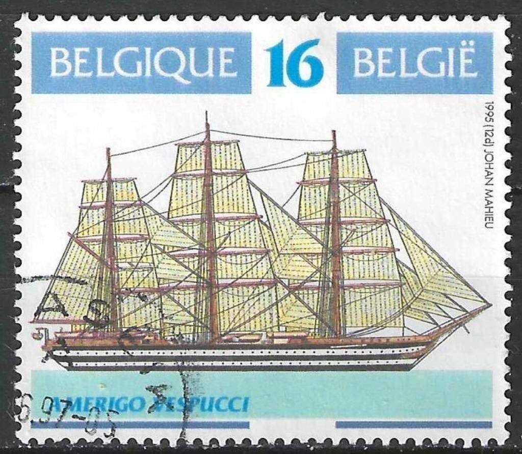 Belgie 1995 - Yvert/OBP 2611 - Amerigo Vespucci (ST), Verzenden, Gestempeld, Gestempeld, Scheepvaart