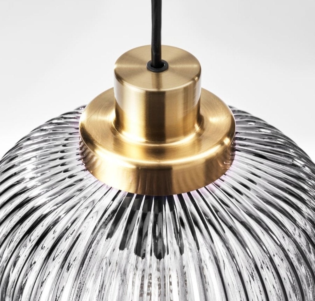Hanglamp solklint ikea, Ophalen, Zo goed als nieuw, Glas