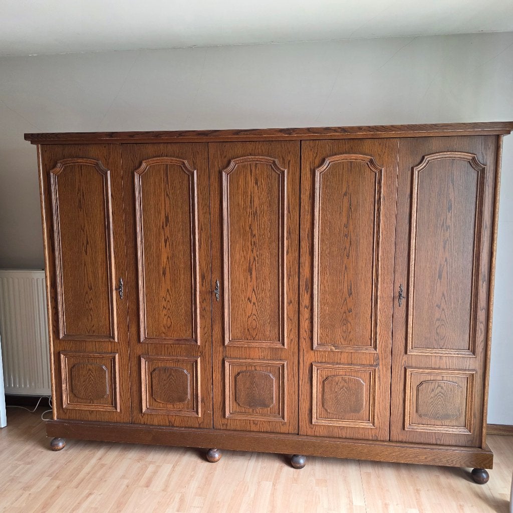 KLEERKAST 5 DEURS 260 BREED HOOGTE 192, Ophalen, Gebruikt, 200 cm of meer, 150 tot 200 cm