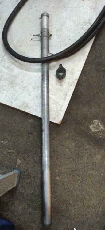 Pneumatische pomp (vloeistoffen pomp) +darm, Ophalen