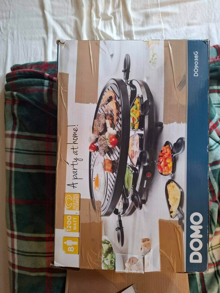Domo Raclette-grill, Ophalen, Gebruikt, 8 personen of meer