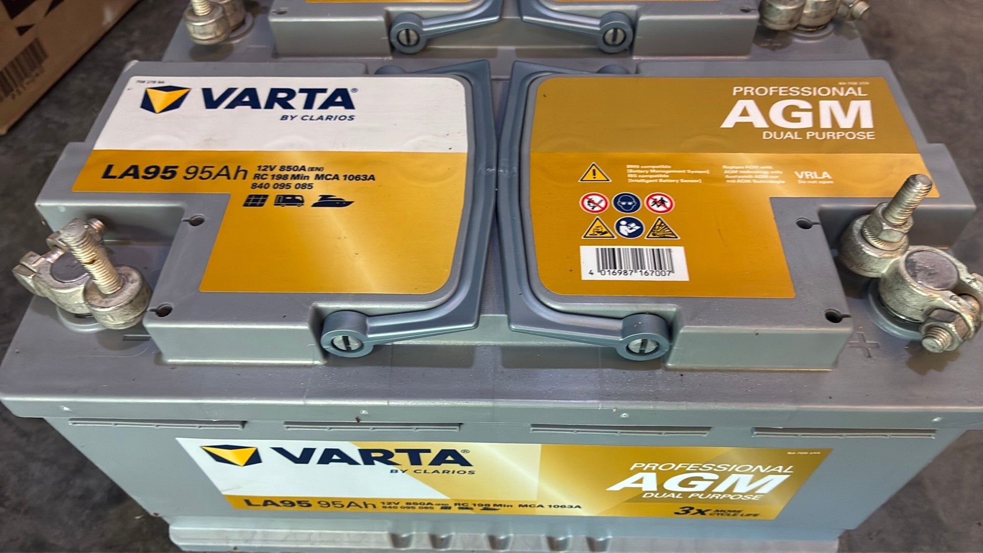Varta AGM batterij, Ophalen, Nieuw