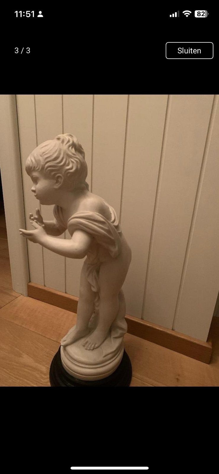 Beeld kind, Antiquités & Art, Art | Sculptures & Bois, Enlèvement, Sur socle, Statue