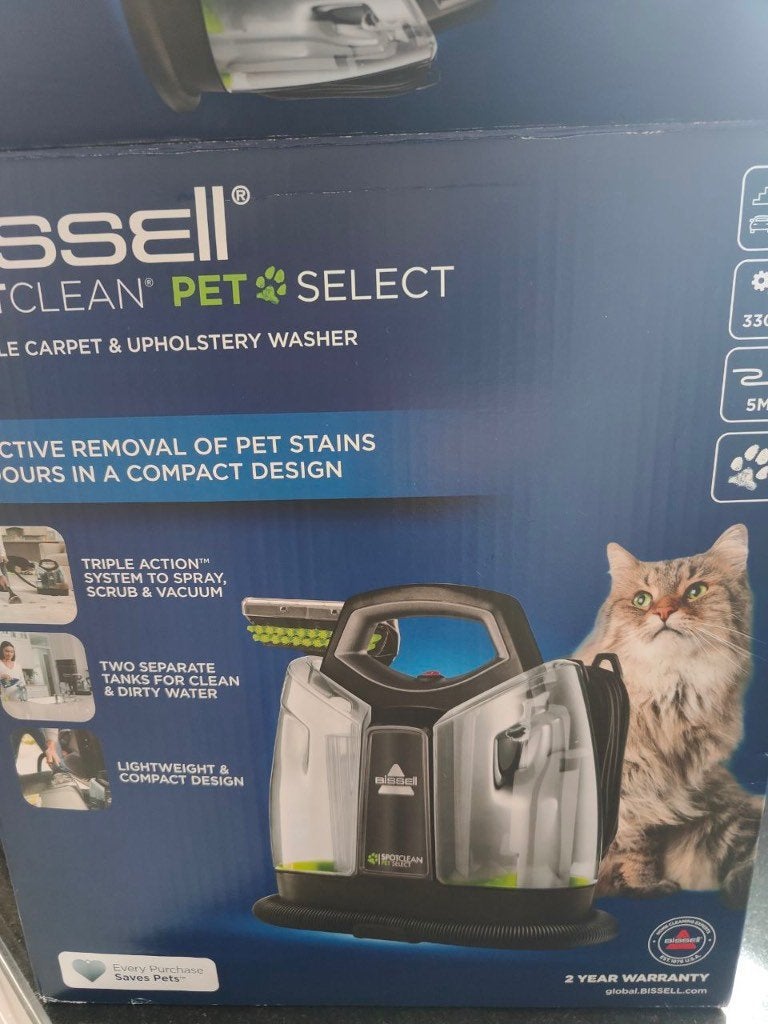Bisell Spotclean Pet Select (reiniger textiel), Overige merken, Zo goed als nieuw, Waterstofzuiger, Reservoir