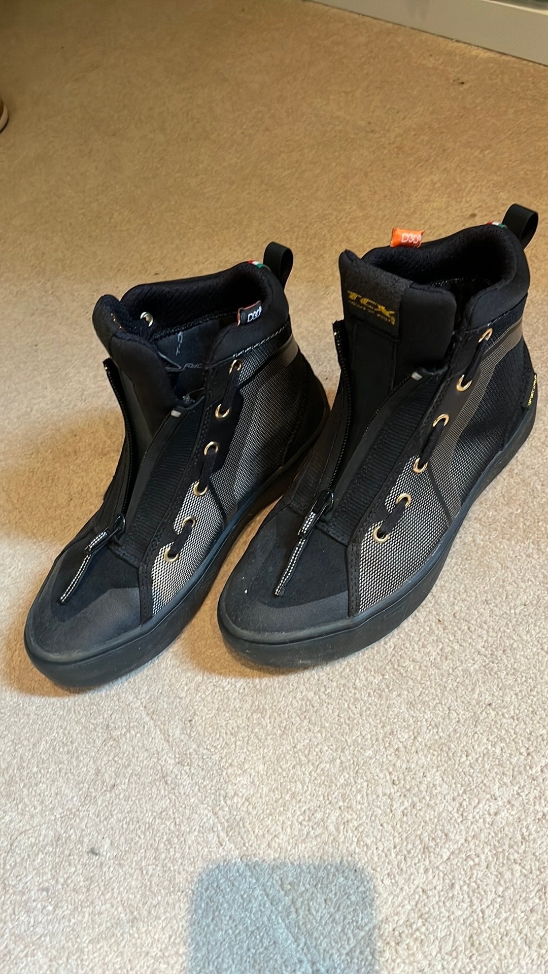 Zwarte motorschoenen van TCX, Motoren, Ophalen, Tweedehands, Dames, Laarzen