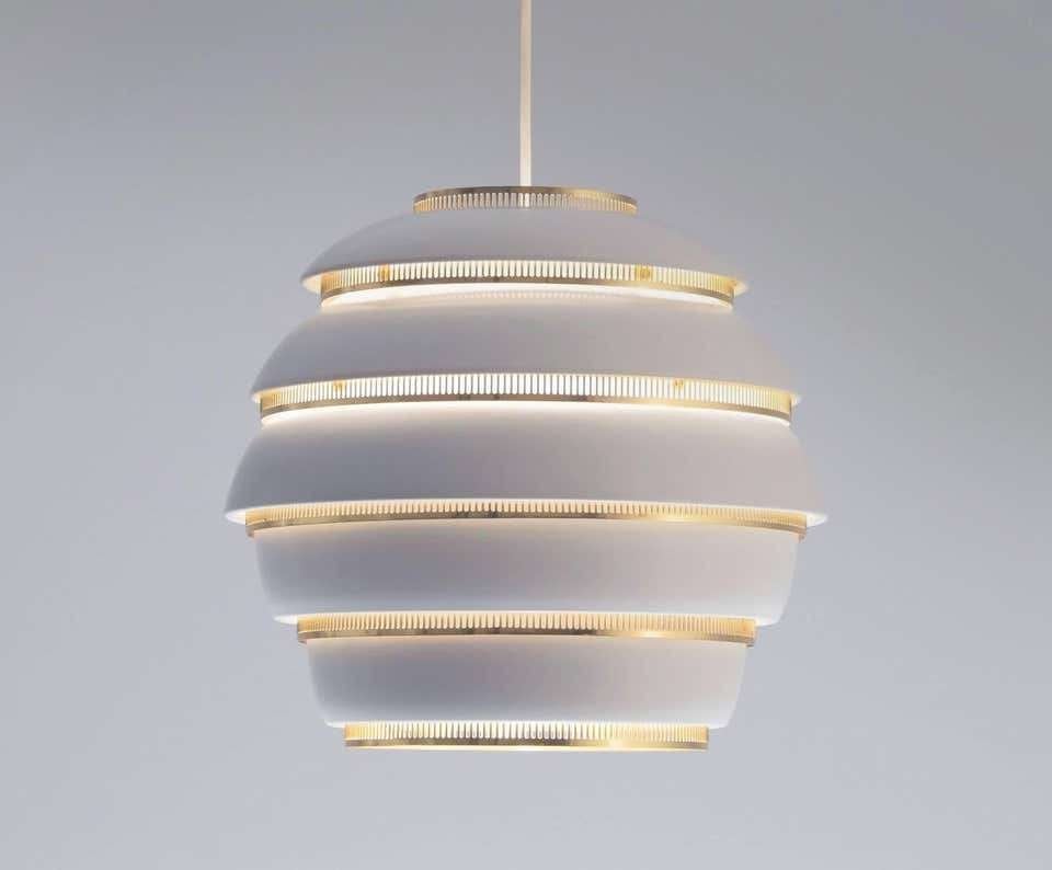 ALVAR ALTO #Panton #Lecorbusier #Eames #Vitra hanglamp, Gebruikt, Mid-Century, Ophalen of Verzenden, Metaal