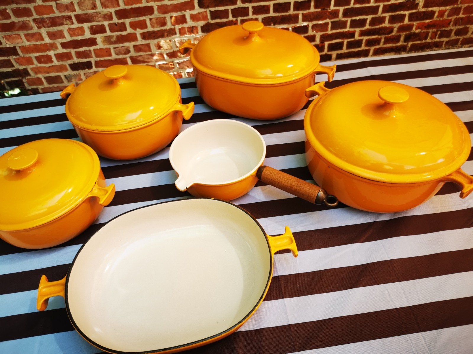 Le creuset Enzo Mari pannenset, Ophalen, Pannenset, Le Creuset