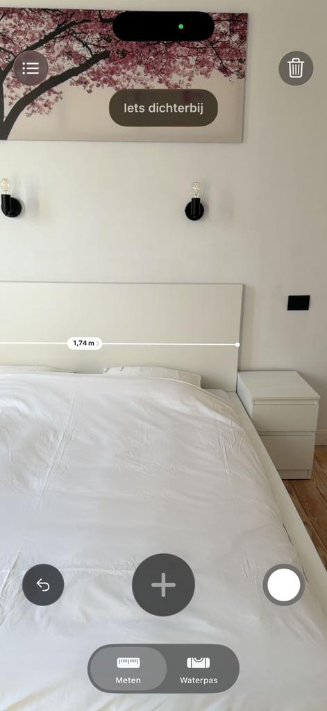 Wit bed + 2 nachtkastjes, Ophalen, Wit, Zo goed als nieuw, Twijfelaar