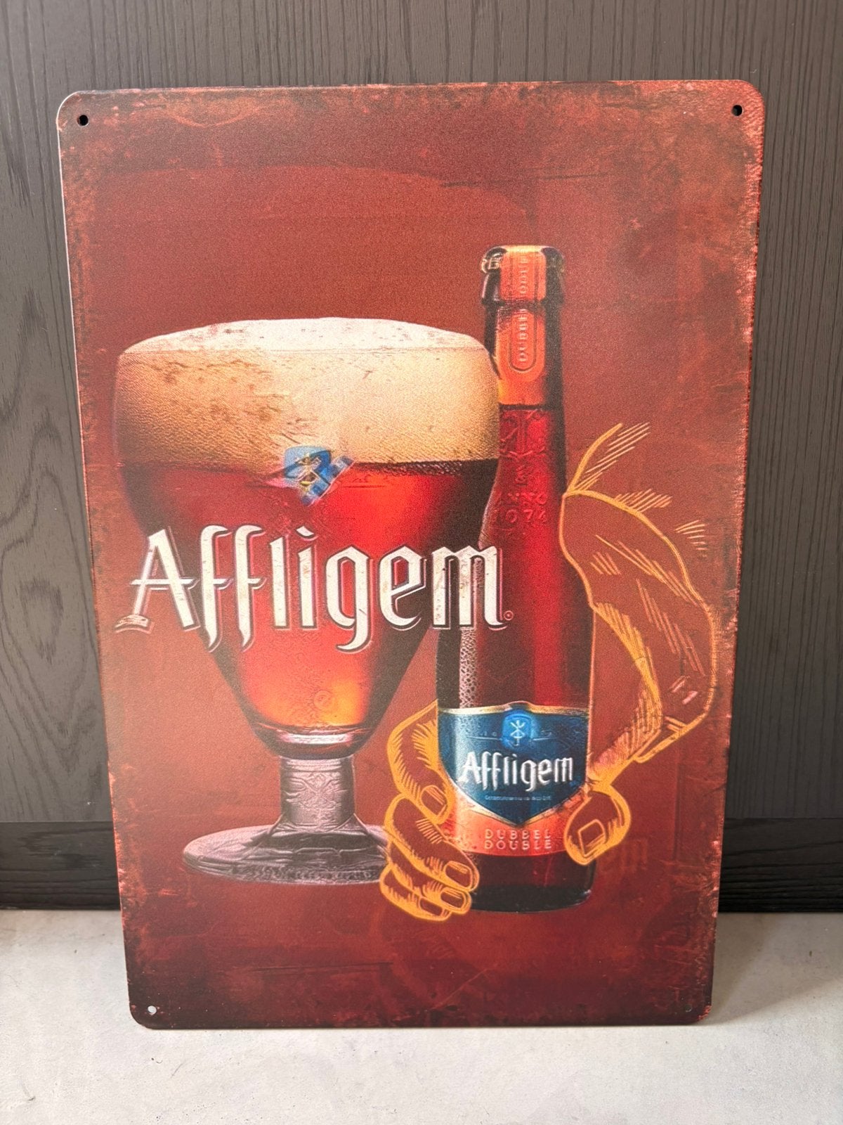 Reclamebord Affligem Dubbel, Enlèvement ou Envoi, Neuf, Panneau, Plaque ou Plaquette publicitaire, Autres marques