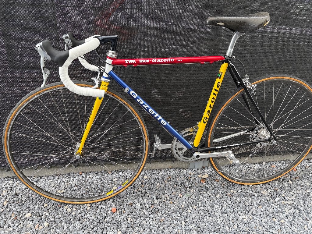 TVM bison gazelle team retro koersfiets, Fietsen en Brommers, Ophalen, 28 inch, Gebruikt, Staal