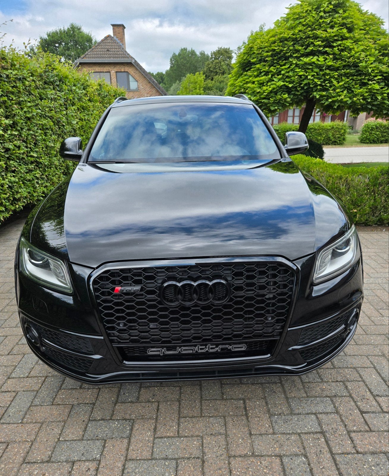 Audi Q5 2.0 TFSI SLine Quattro Kit SQ5 volledig zwart, Auto's, Audi, Automaat, Bi-Xenon koplampen, Q5, Zwart