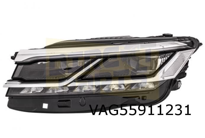 Volkswagen Touareg (4/18-11/23) Koplamp Rechts matrix LED Or, Neuf, -, Volkswagen, -