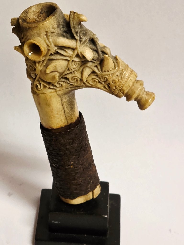 Antieke greep van hertengewei, Antiek en Kunst, Ophalen of Verzenden