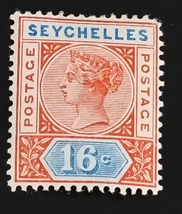 Seychellen 1890 - Koningin Victoria - type II *, Verzenden, Overige landen, Postfris