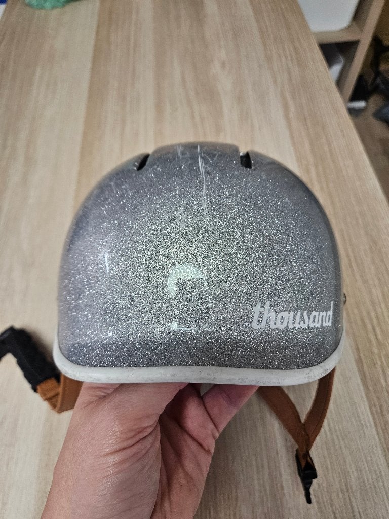 Helm thousand zilver glitter XS, Ophalen, Gebruikt, XS, Meisje