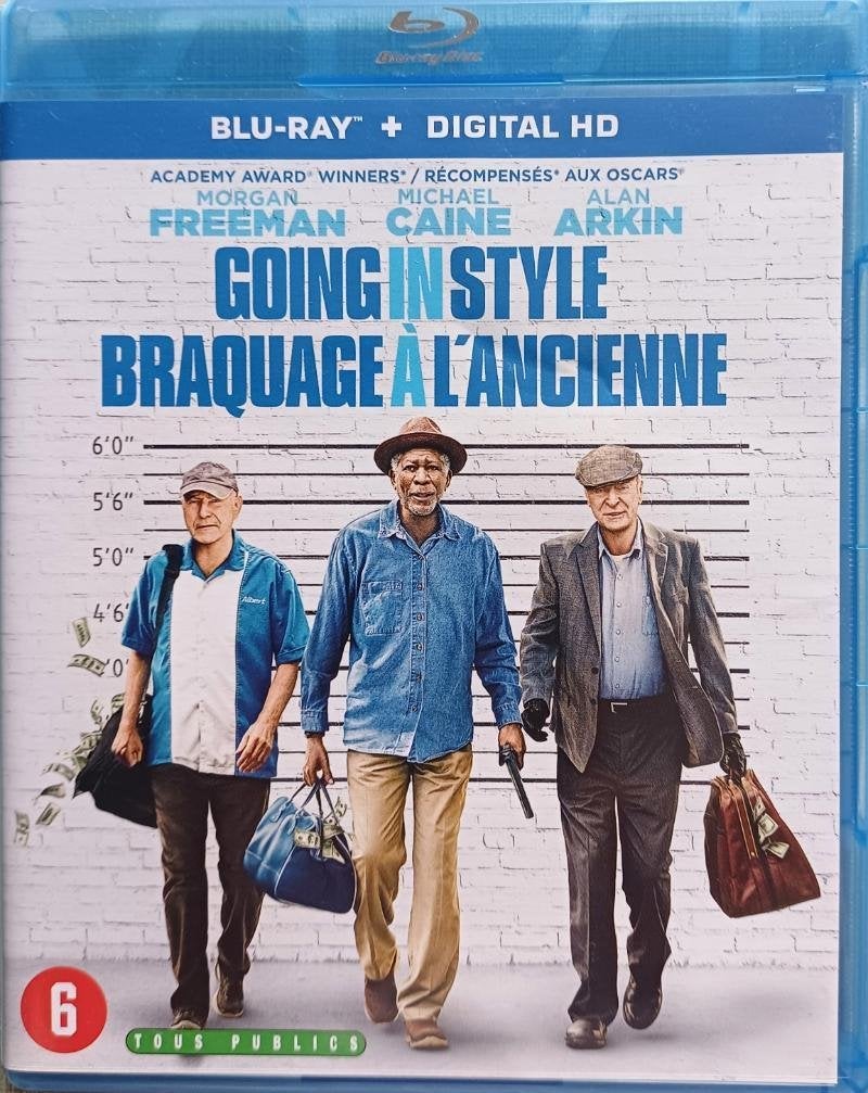 blu ray GOING IN STYLE  MORGAN FREEMAN MICHAEL CAINE .., CD & DVD, Enlèvement ou Envoi, Comme neuf