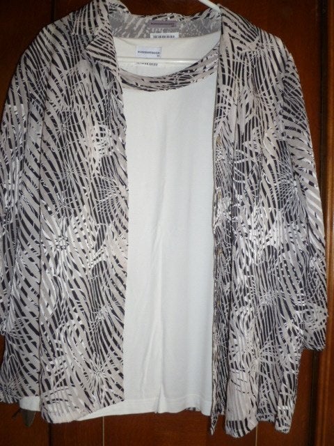 Grote maten, geklede blouse top met vestje, xxl.. maat 48, Kleding | Dames, Sommermann, Ophalen of Verzenden, Zo goed als nieuw