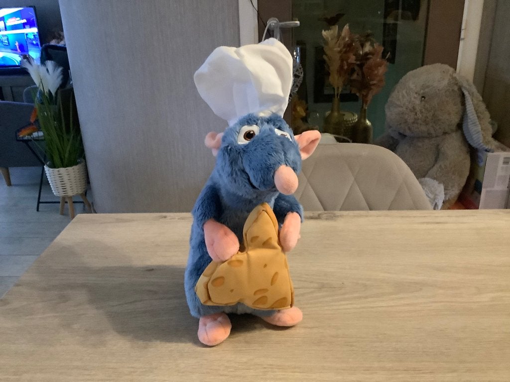 Disney-Pixar Ratatouille pluche character  (34 cm), Disney, Overige typen, Ophalen of Verzenden, Zo goed als nieuw
