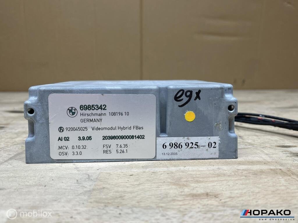 Video module BMW 3 serie E90 E91 E92 E93 | 6985342, Autos : Pièces & Accessoires, Enlèvement ou Envoi, Einsteinlaan 5 rijswijk