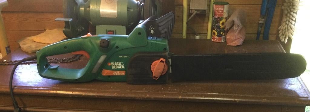 Black & Decker Kettingzaag GK1640T 400mm ketting, Doe-het-zelf en Bouw, Gereedschap | Overige machines, Gebruikt, Ophalen