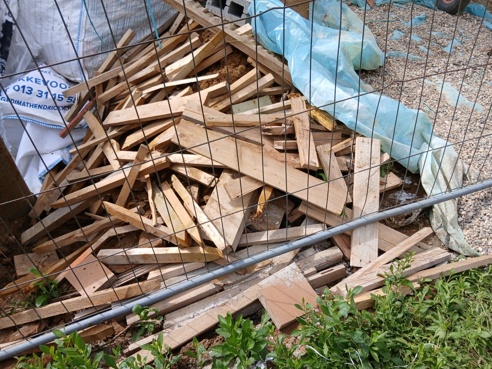 Gratis sloophout, Tuin en Terras, Brandhout, Ophalen