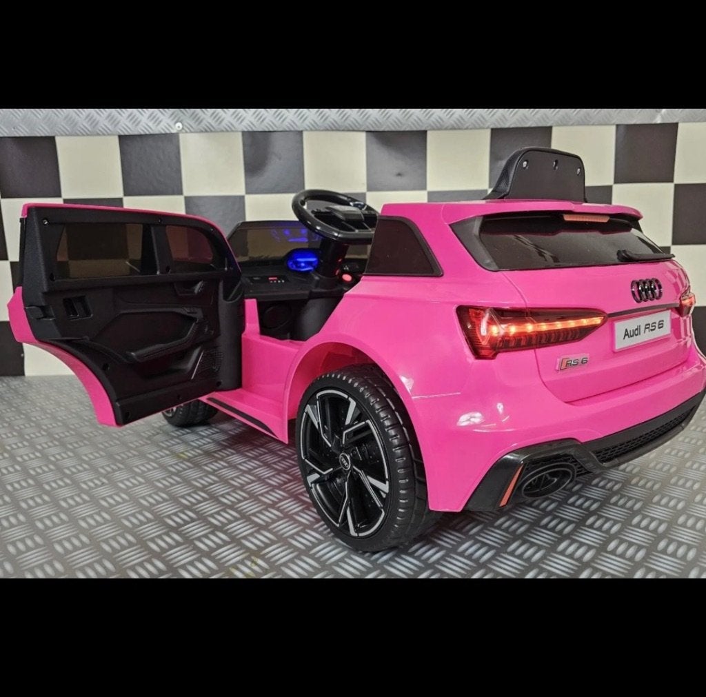 Elektrische kinderauto Audi rs6 roze, Ophalen, Nieuw