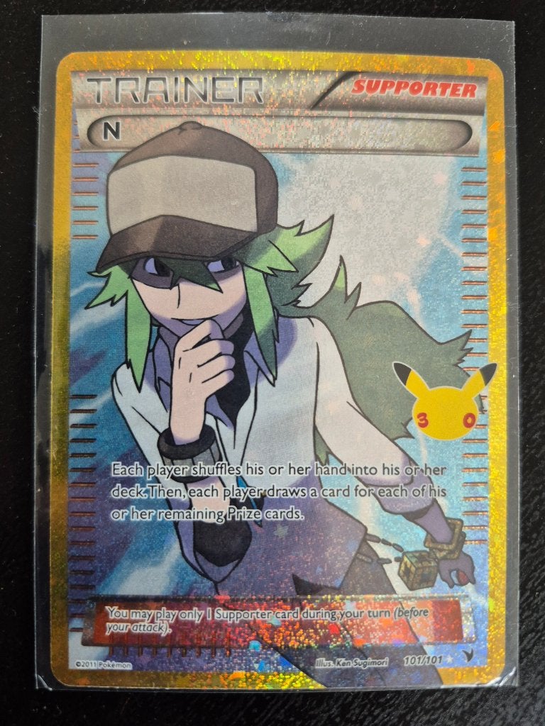 Pokemon kaart 30th N (Trainer), Enlèvement ou Envoi, Comme neuf, Cartes en vrac