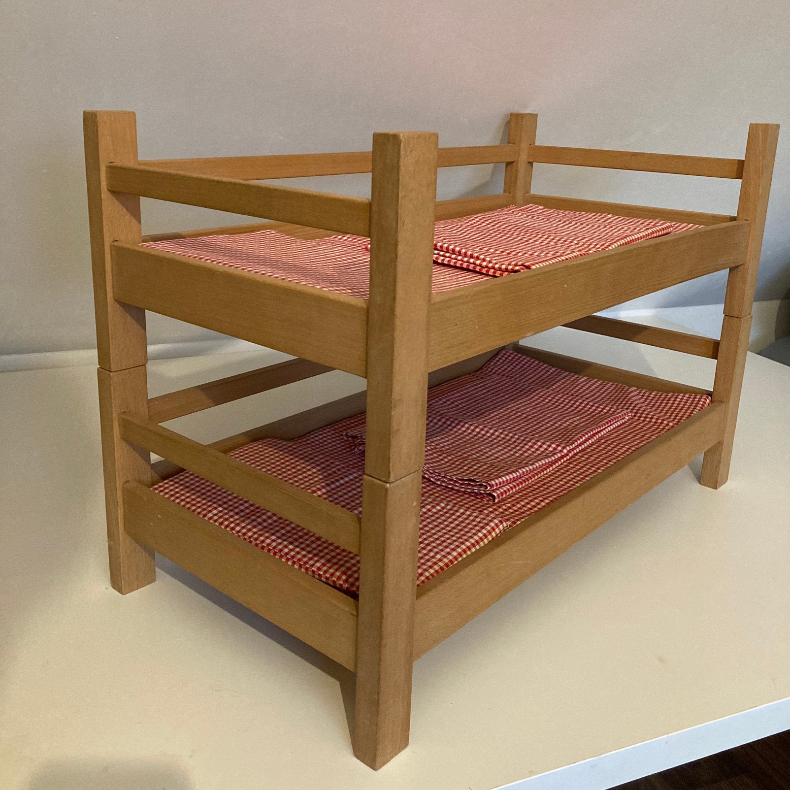 Houten stapelbed voor poppen, Ophalen, Gebruikt