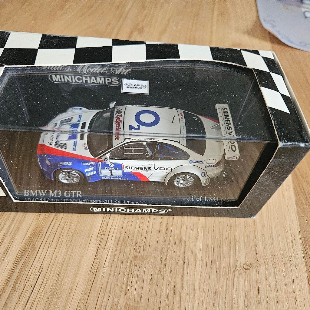 Minichamps BMW M3 GTR 2nd Place ADAC 24h 2005 n1, Enlèvement ou Envoi, Neuf, Voiture, MiniChamps