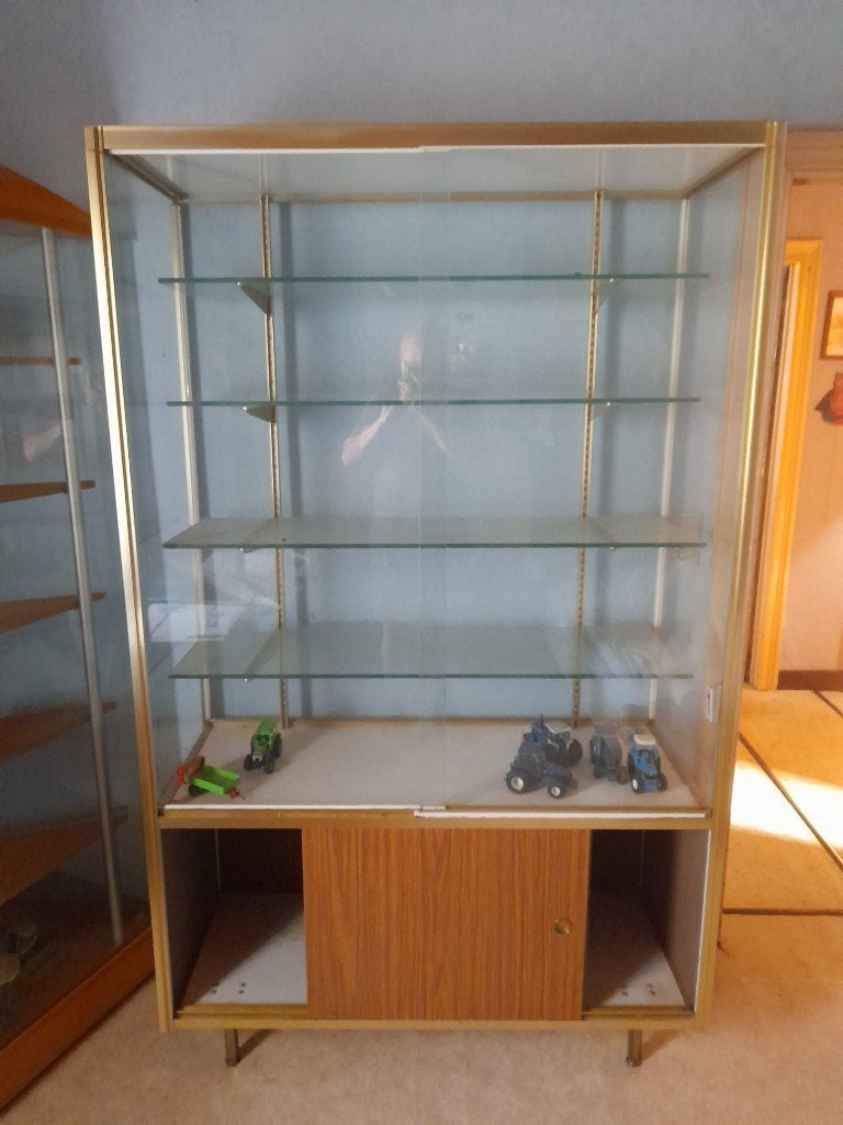 vitrinekassen, Huis en Inrichting, Woonaccessoires | Overige, Ophalen, Gebruikt, Overige stijlen, Goud
