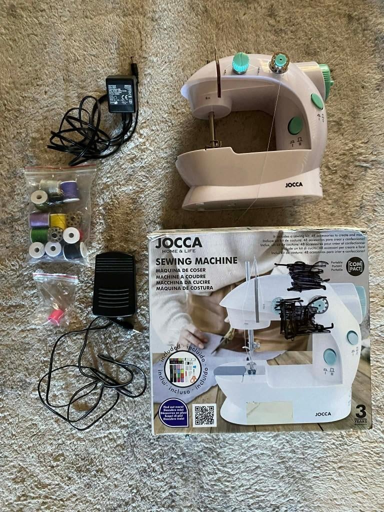 Jocca draagbare naaimachine, Hobby en Vrije tijd, Naaimachines en Toebehoren, Gebruikt, Ophalen of Verzenden, Accessoires, X