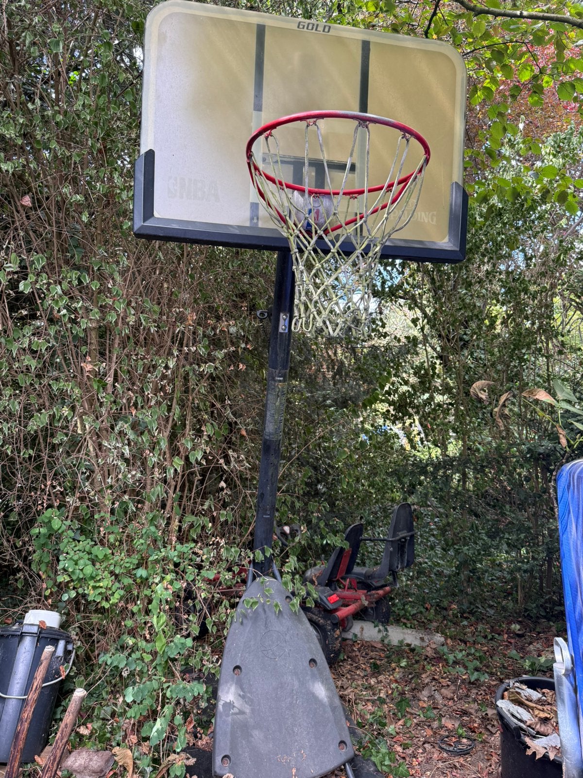 Verstelbare basketring spalding gold, Sport en Fitness, Basketbal, Ophalen, Gebruikt, Ring, Bord of Paal