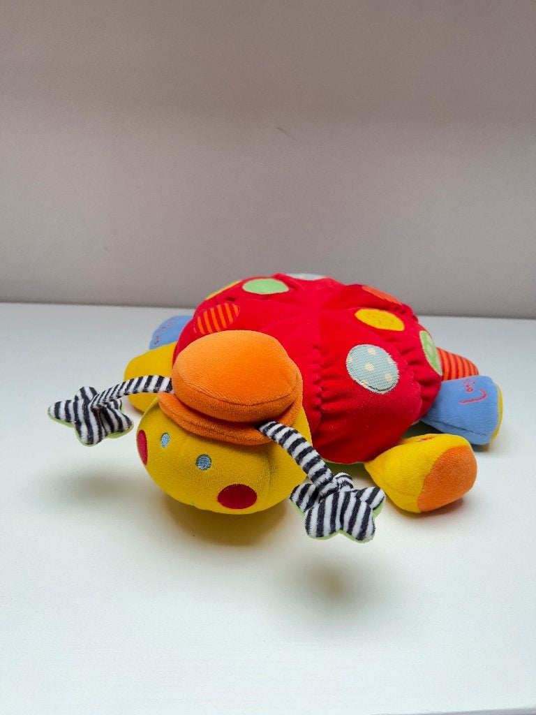 Coccinelle d’éveil Lotty Mamas & Papas avec miroir sensoriel, Enlèvement ou Envoi, Utilisé, Hochet, Sonore