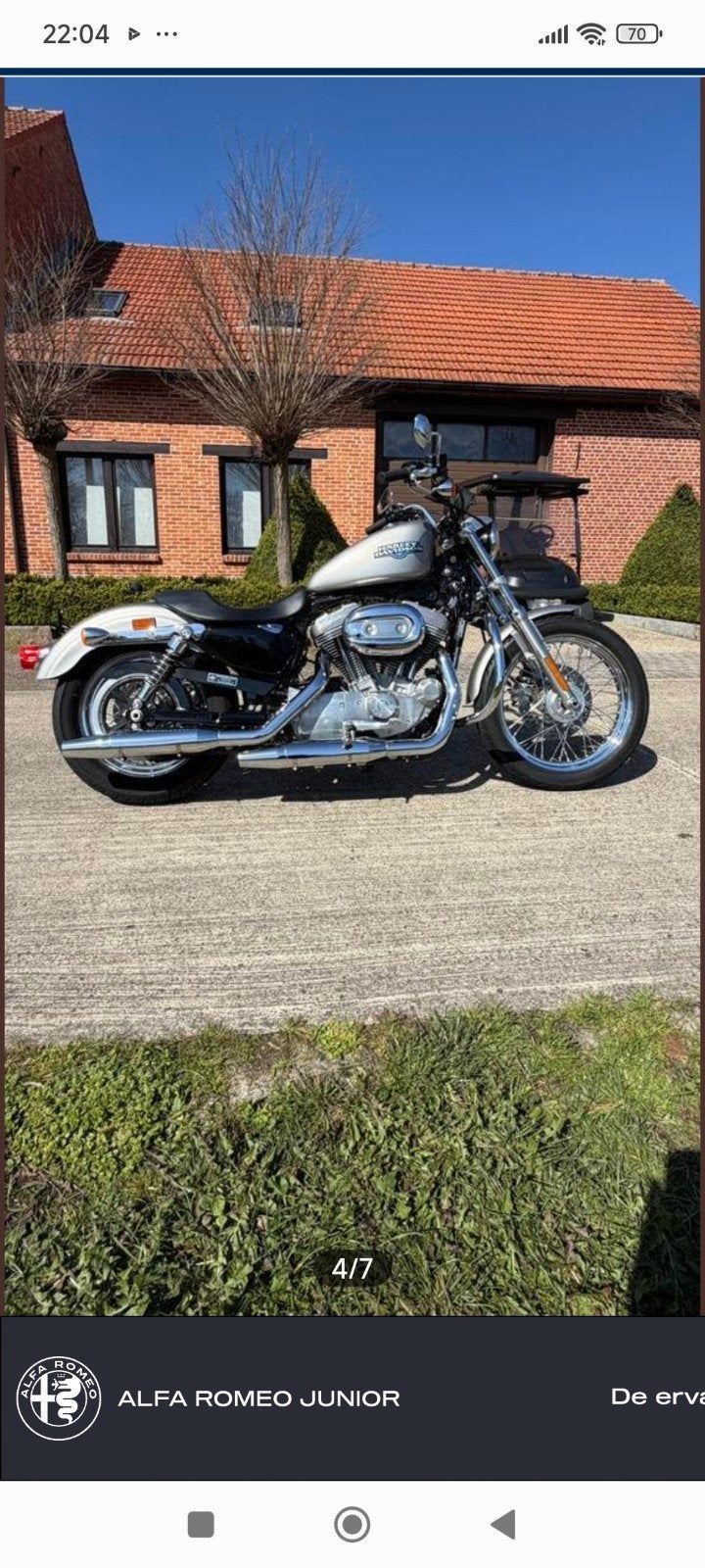 Harley Davidson sportster 883XL, 2 cilinders, Gebruikt, 883 cc, Particulier