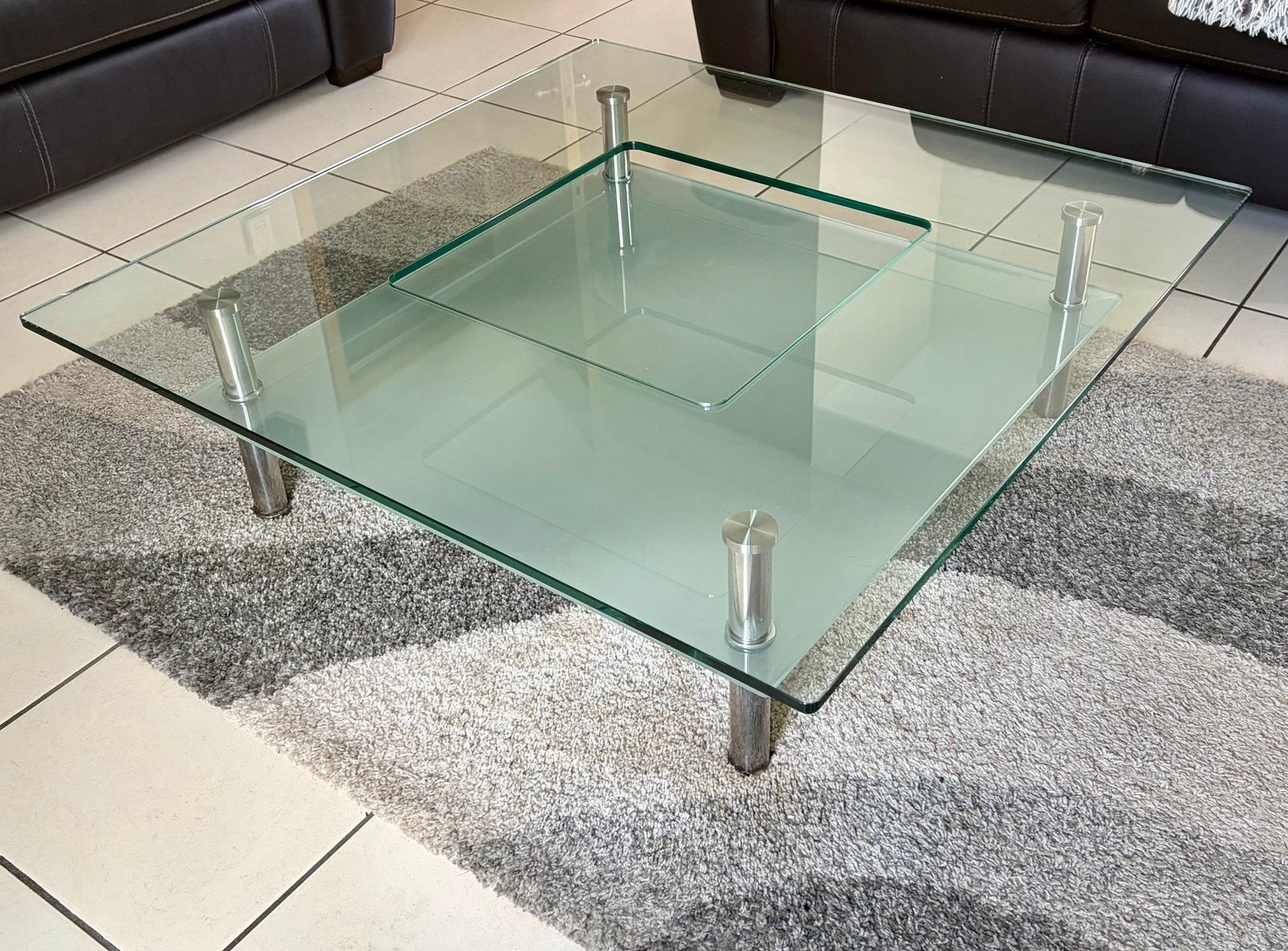 Table de salon en verre, Enlèvement, Comme neuf, Verre