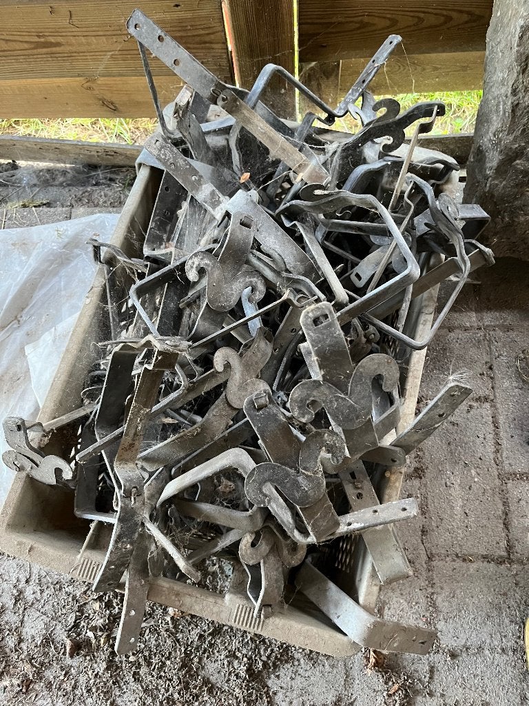 Verzinkte dakgoot haken, Bricolage & Construction, Tuyaux & Évacuations, Enlèvement, Utilisé, Gouttière
