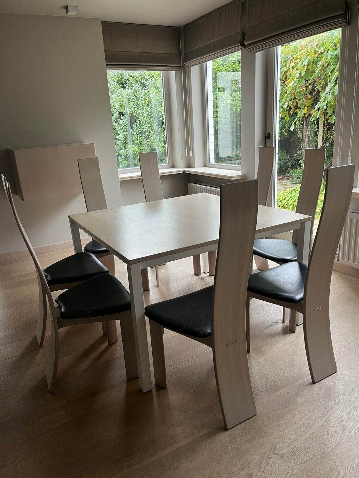 Design stoelen Van den Berghe (8), Huis en Inrichting, Ophalen, Gebruikt, Zwart, Design