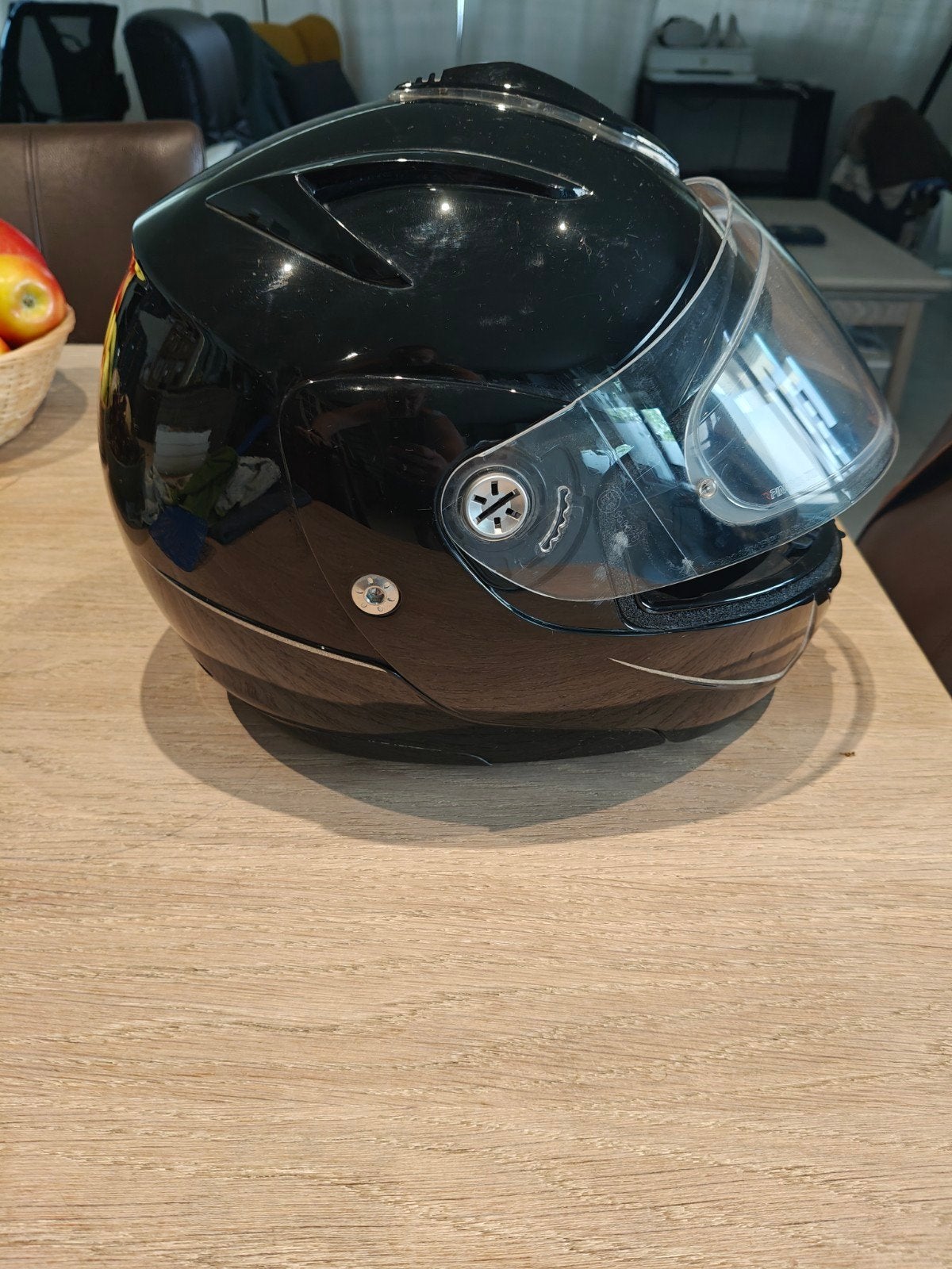 Motor helm - XL - met anti fog en zonnebril, Fietsen en Brommers, Ophalen, Zo goed als nieuw, Extra large of groter, Lazer