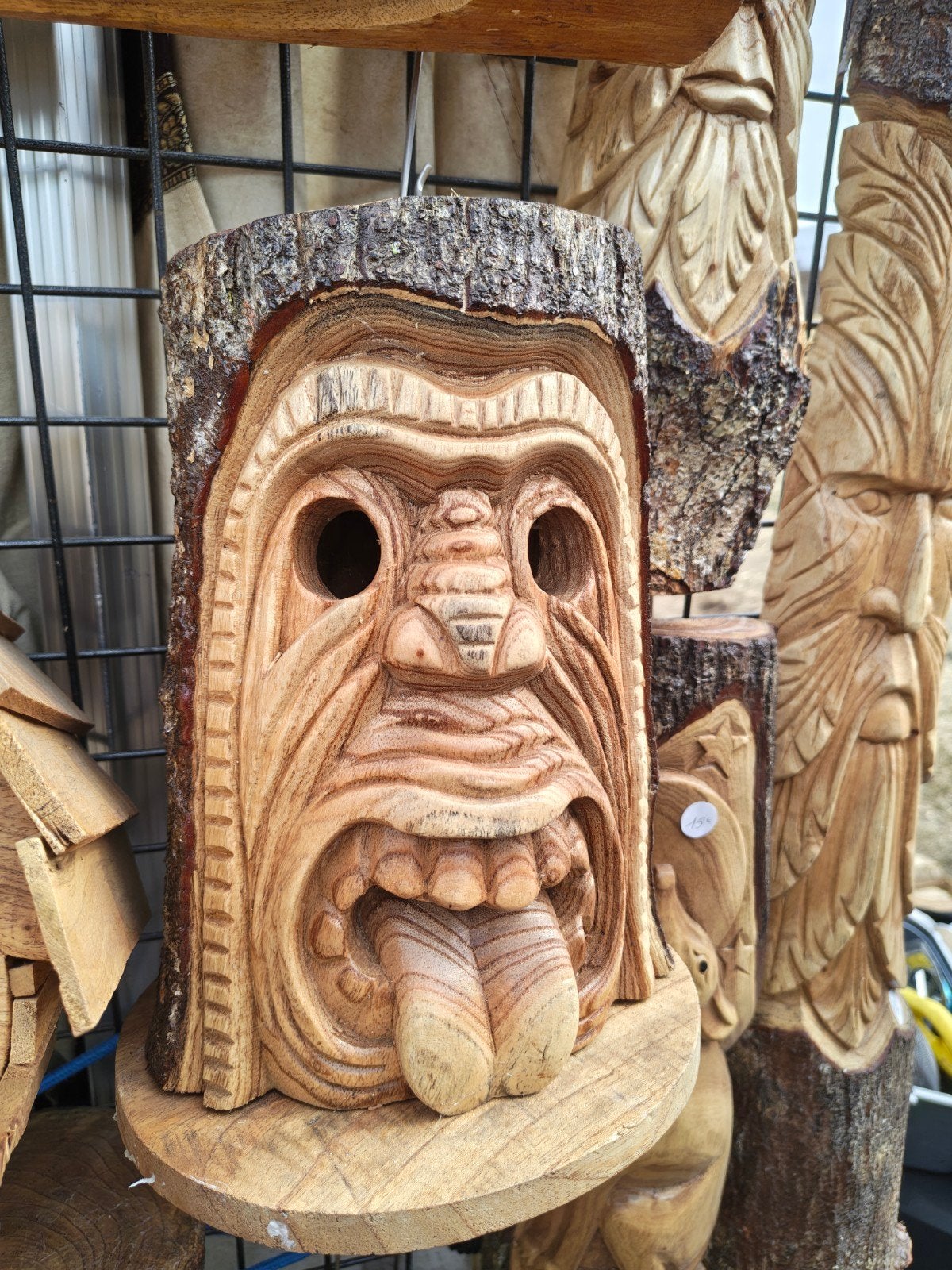 nichoir tiki 30 cm en bois de jumpinis, Ophalen of Verzenden, Hout
