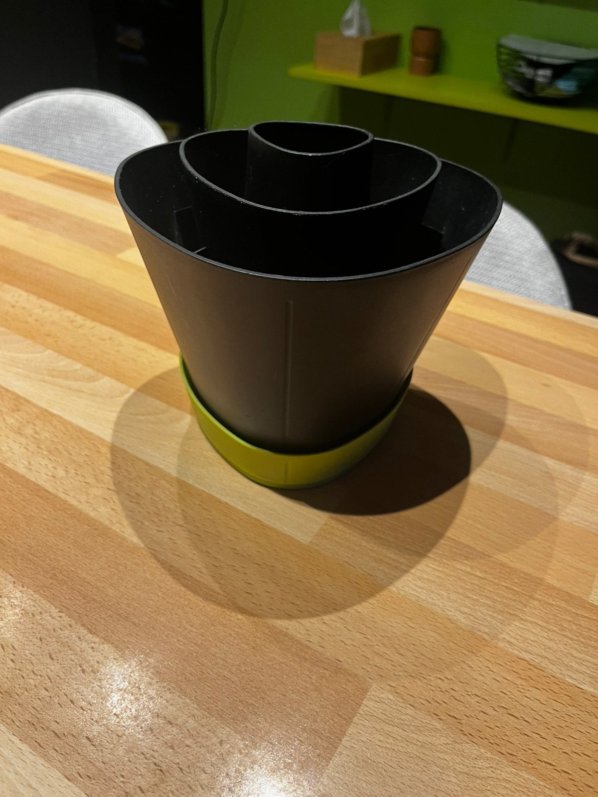 Tupperware Utensil Jar - zwart en groen, Ophalen, Zo goed als nieuw, Groen