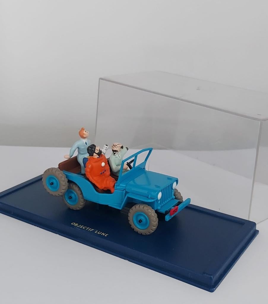 Miniatuur Jeep Willys Tintin, Verzamelen, Ophalen of Verzenden, Kuifje