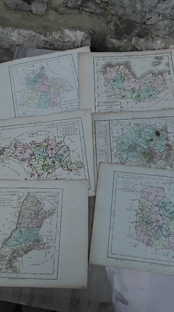 Atlas geographique, france ,revolution francaise, Livres, Enlèvement ou Envoi, Utilisé, France, Avant 1800