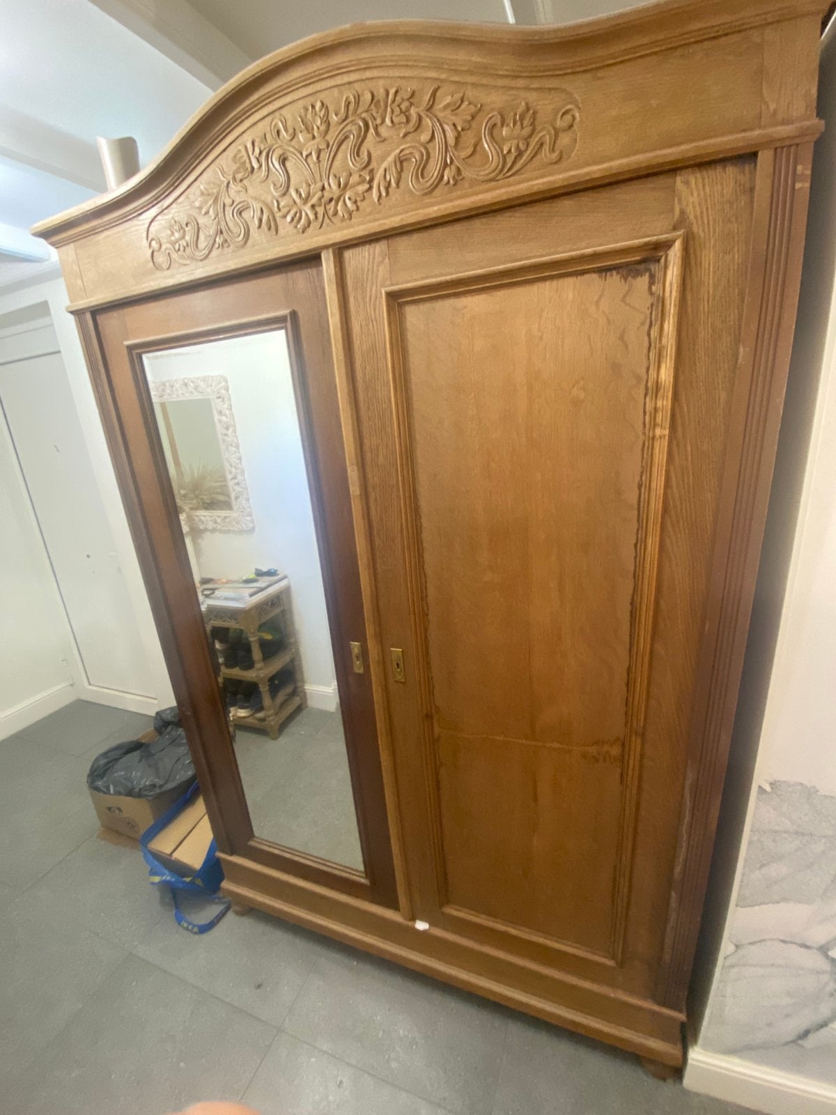 Eikenhouten kast, Antiek en Kunst, Ophalen