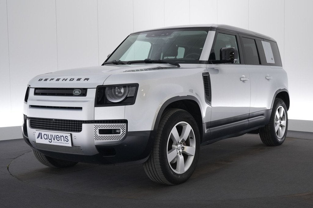 (2AKJ837) LAND ROVER DEFENDER 110, Cuir, Argent ou Gris, Euro 6, Entreprise